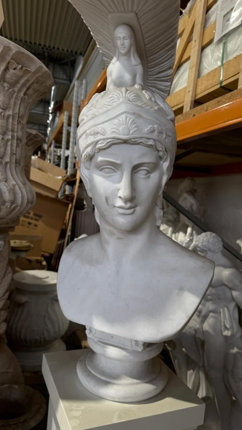 Sale Pamono Achilles Bust Sculpture, 20th Century, Marble