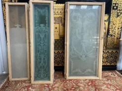Outlet Pamono Acid Etched Windows, Set of 14