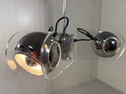 Pamono Acrylic Glass Hanging Lamp in the style of Gino Sarfatti, 1970s><noscript><img width=