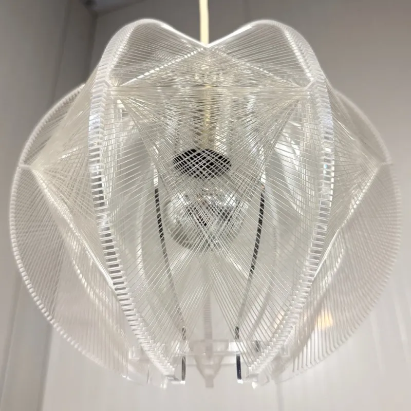 Pamono Acrylic Glass Hanging Lamp attributed to Paul Secon for Sompex, 1960s> Ceiling Lights
