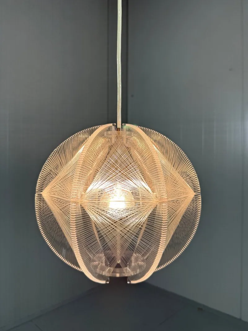 Pamono Acrylic Glass Hanging Lamp attributed to Paul Secon for Sompex, 1960s> Ceiling Lights