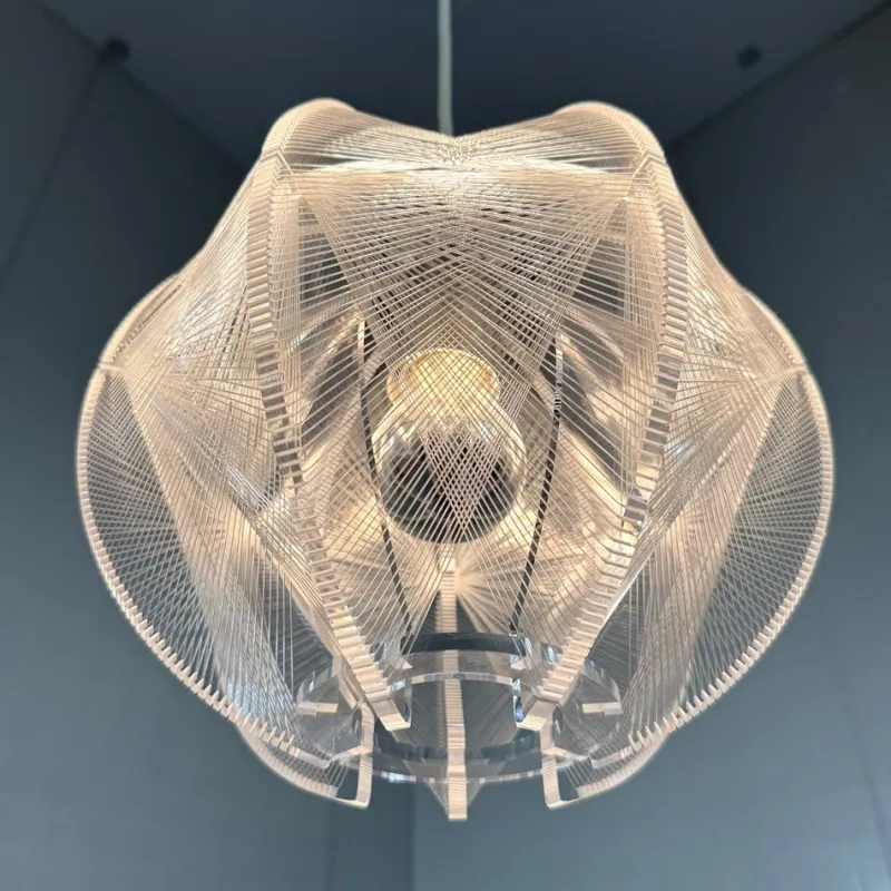 Pamono Acrylic Glass Hanging Lamp attributed to Paul Secon for Sompex, 1960s> Ceiling Lights