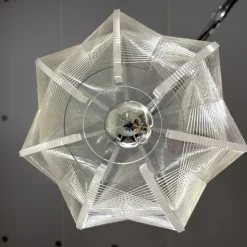 Pamono Acrylic Glass Hanging Lamp attributed to Paul Secon for Sompex, 1960s><noscript><img width=