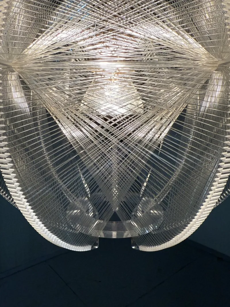 Pamono Acrylic Glass Hanging Lamp attributed to Paul Secon for Sompex, 1960s> Ceiling Lights