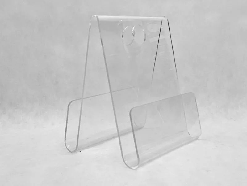 Pamono Acrylic Glass Magazine Rack, 1970s> Magazine Racks