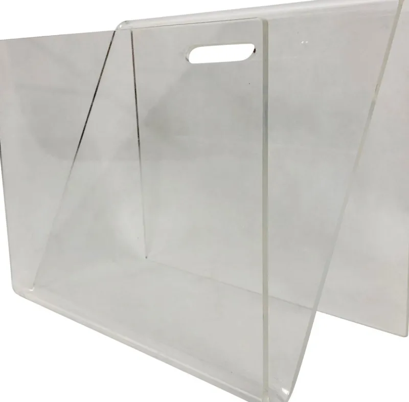 Online Pamono Acrylic Glass Magazine Rack, 1970s