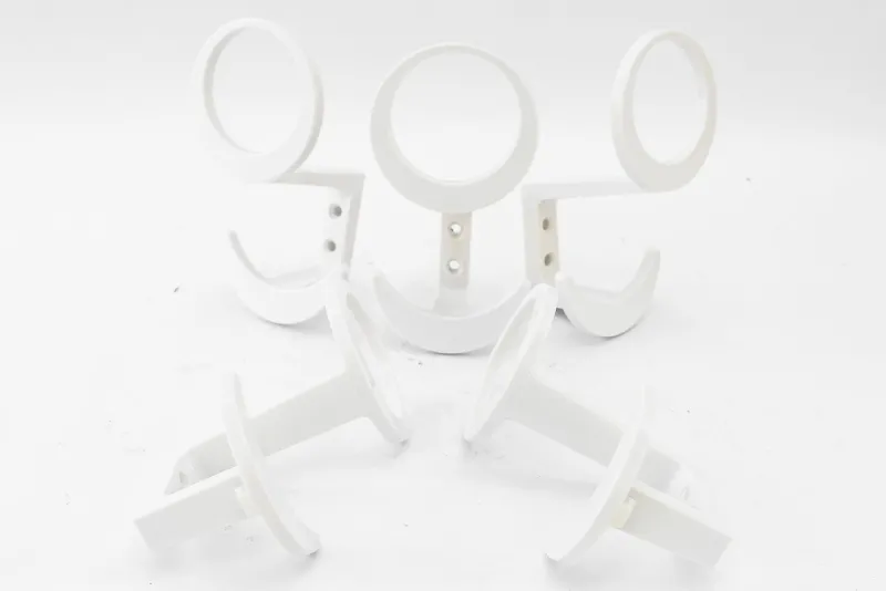 Pamono Acrylic Glass Wall Hooks, 1970s, Set of 5> Racks, Hooks & Valets