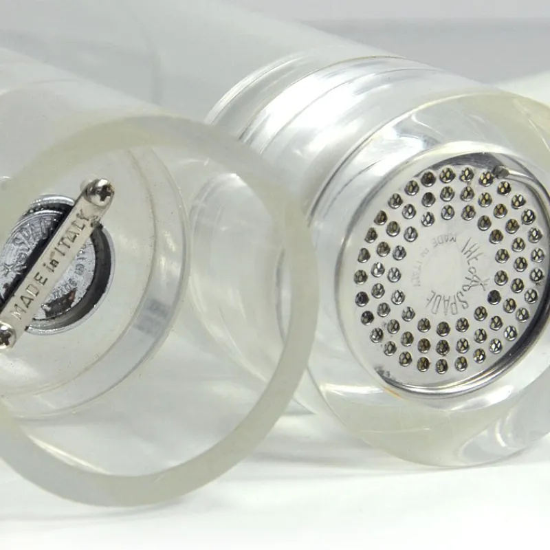 Pamono Acrylic Salt & Pepper Set from Felice Antonio Botta, Italy, 1970s, Set of 2> Salt & Pepper Shakers