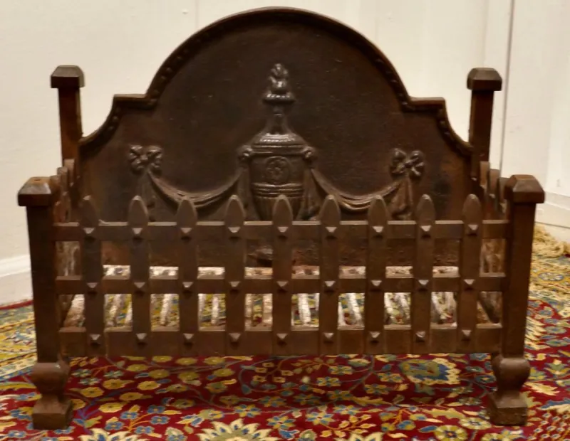 New Pamono Adams Style Free Standing Fire Basket, 1890