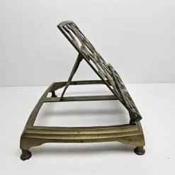 Pamono Adjustable Book or Magazine Stand in Brass, 1890s><noscript><img width=