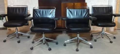 New Pamono Adjustable Swivel Chairs Model by Antonio Citterio for Vitra, 1997, Set of 4