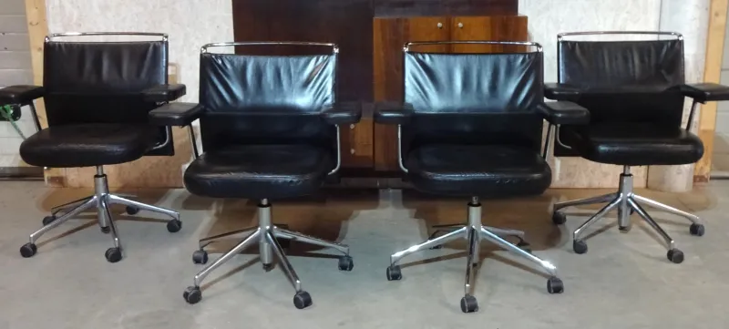 New Pamono Adjustable Swivel Chairs Model by Antonio Citterio for Vitra, 1997, Set of 4