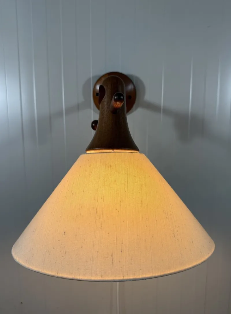 Hot Pamono Adjustable Teak Wall Lamp from Dyrlund, Denmark, 1960s