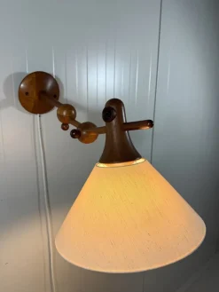 Hot Pamono Adjustable Teak Wall Lamp from Dyrlund, Denmark, 1960s