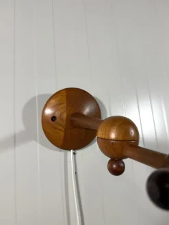 Hot Pamono Adjustable Teak Wall Lamp from Dyrlund, Denmark, 1960s