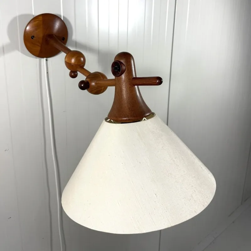 Hot Pamono Adjustable Teak Wall Lamp from Dyrlund, Denmark, 1960s