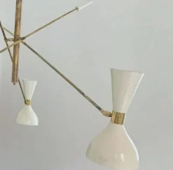Pamono Adjustable Three-Arm Chandelier by Silvio Piattelli><noscript><img width=