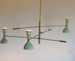 Discount Pamono Adjustable Three-Arm Chandelier by Silvio Piattelli