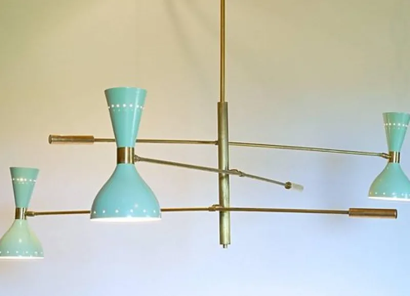 Discount Pamono Adjustable Three-Arm Chandelier by Silvio Piattelli