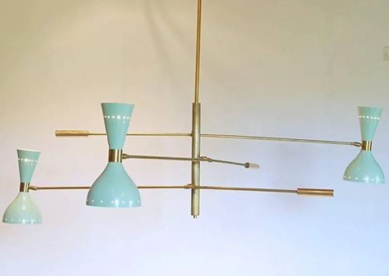 Discount Pamono Adjustable Three-Arm Chandelier by Silvio Piattelli