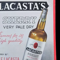 Clearance Pamono Advertising Cardboard from Lacastas Sherry, 1920s