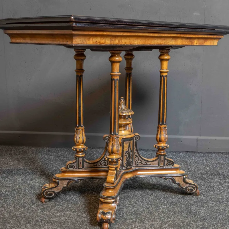 Pamono Aesthetic Movement Card Table in Walnut> Game Tables