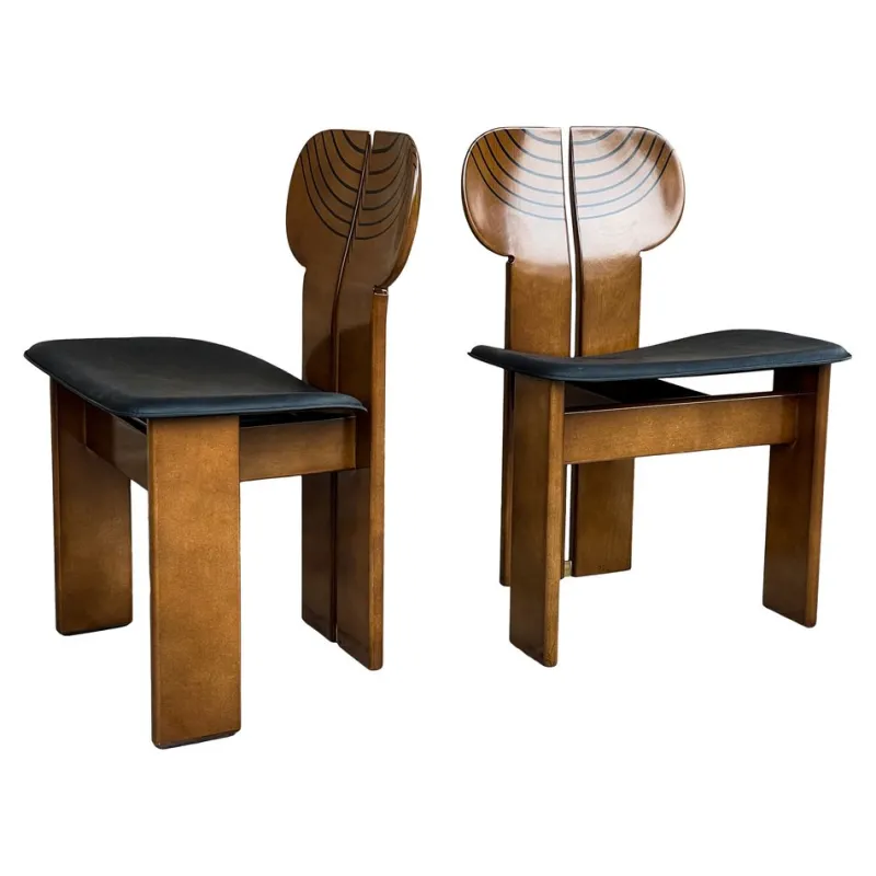 Pamono Africa Dining Chairs by Tobia & Afra Scarpa for Maxalto, 1976, Set of 6> Side Chairs & Dining Chairs