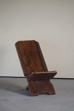 Clearance Pamono African Tribal Hand Carved Folding Palaver Chair, 1960s