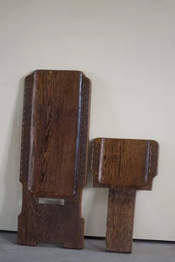 Clearance Pamono African Tribal Hand Carved Folding Palaver Chair, 1960s