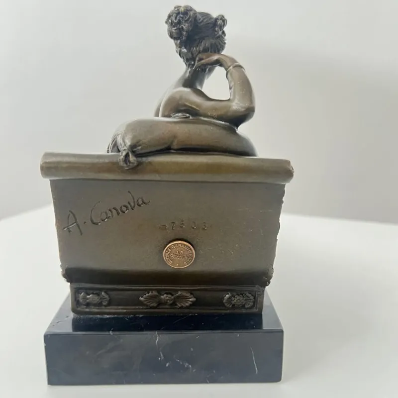 Discount Pamono After A. Canova, P. Bonaparte as Venus Victrix, Paris, 1900s, Bronze Sculpture