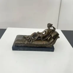 Discount Pamono After A. Canova, P. Bonaparte as Venus Victrix, Paris, 1900s, Bronze Sculpture
