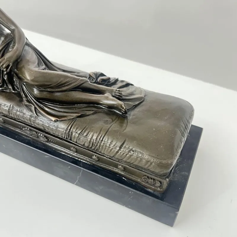 Discount Pamono After A. Canova, P. Bonaparte as Venus Victrix, Paris, 1900s, Bronze Sculpture