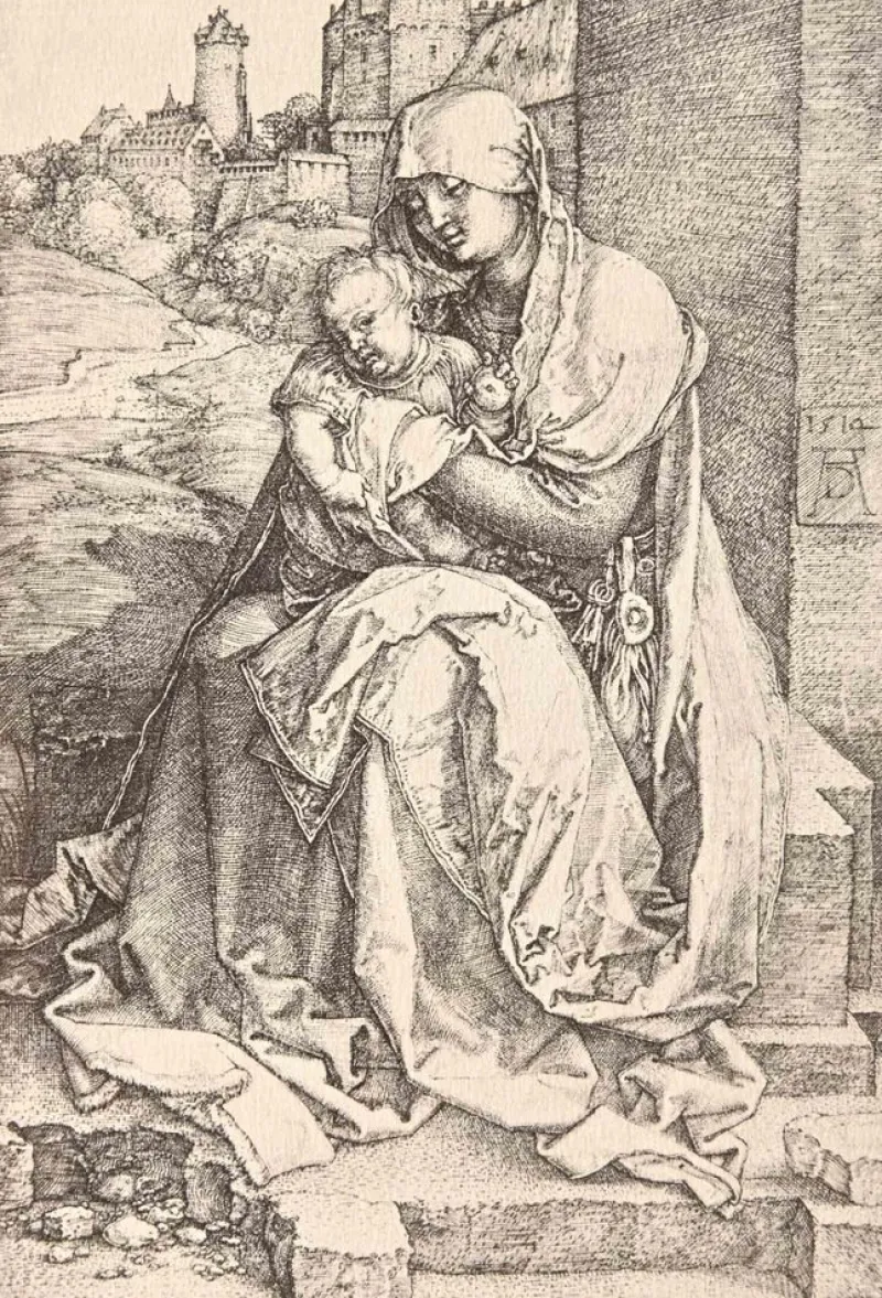 Online Pamono After Albrecht Durer, The Virgin and the Child, Woodcut, Early 20th Century