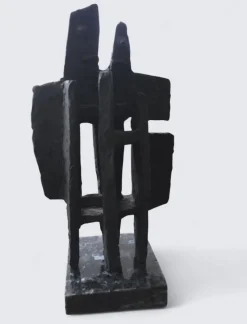 Pamono After Alicia Penalba, Brutalist Modernist Sculpture, 1955, Clay> Sculpture