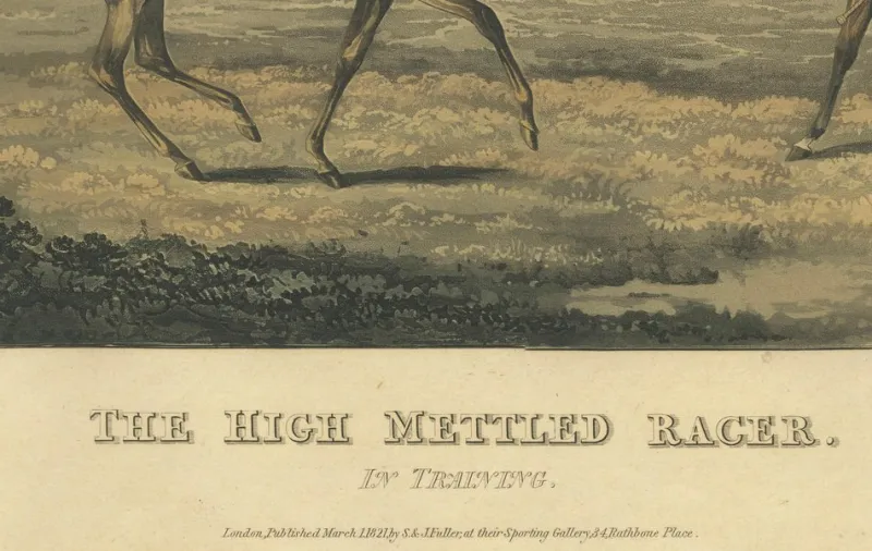 Pamono After Alken, High Mettled Racer: In Training, 19th Century, Print> Prints & Multiples