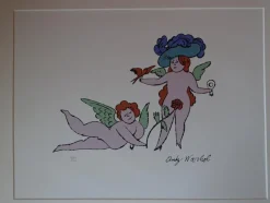 Hot Pamono After Andy Warhol, Angel, Granolithograph