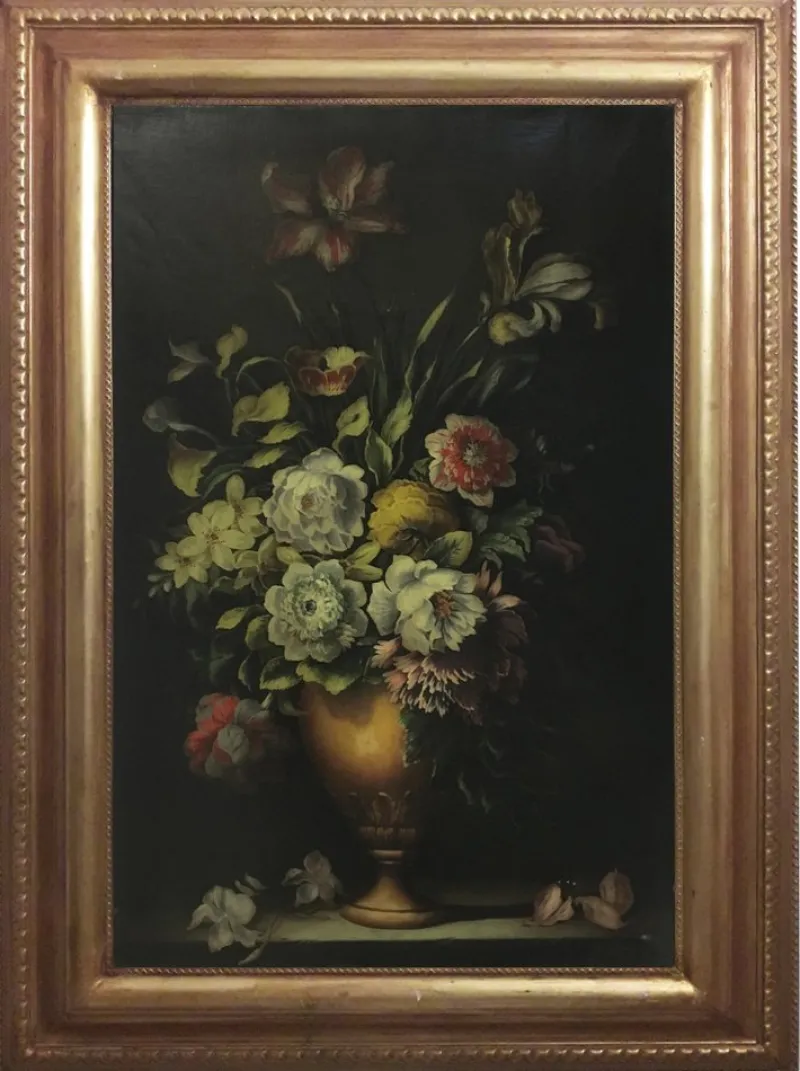 Pamono After Bosschaert, Flowers Still Life, 2008, Oil on Canvas, Framed> Old Masters