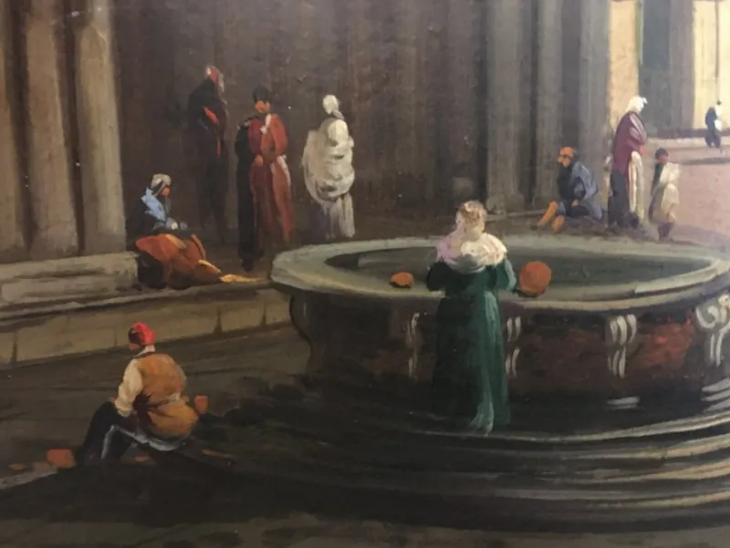 Pamono After Canaletto, Landscape of Venice, 2006, Oil on Canvas, Framed> Old Masters