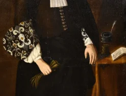 Sale Pamono After Carlo Ceresa, Portrait of Notable Giacomo Pesenti, 1660, Oil on Canvas, Framed