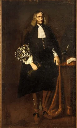 Sale Pamono After Carlo Ceresa, Portrait of Notable Giacomo Pesenti, 1660, Oil on Canvas, Framed