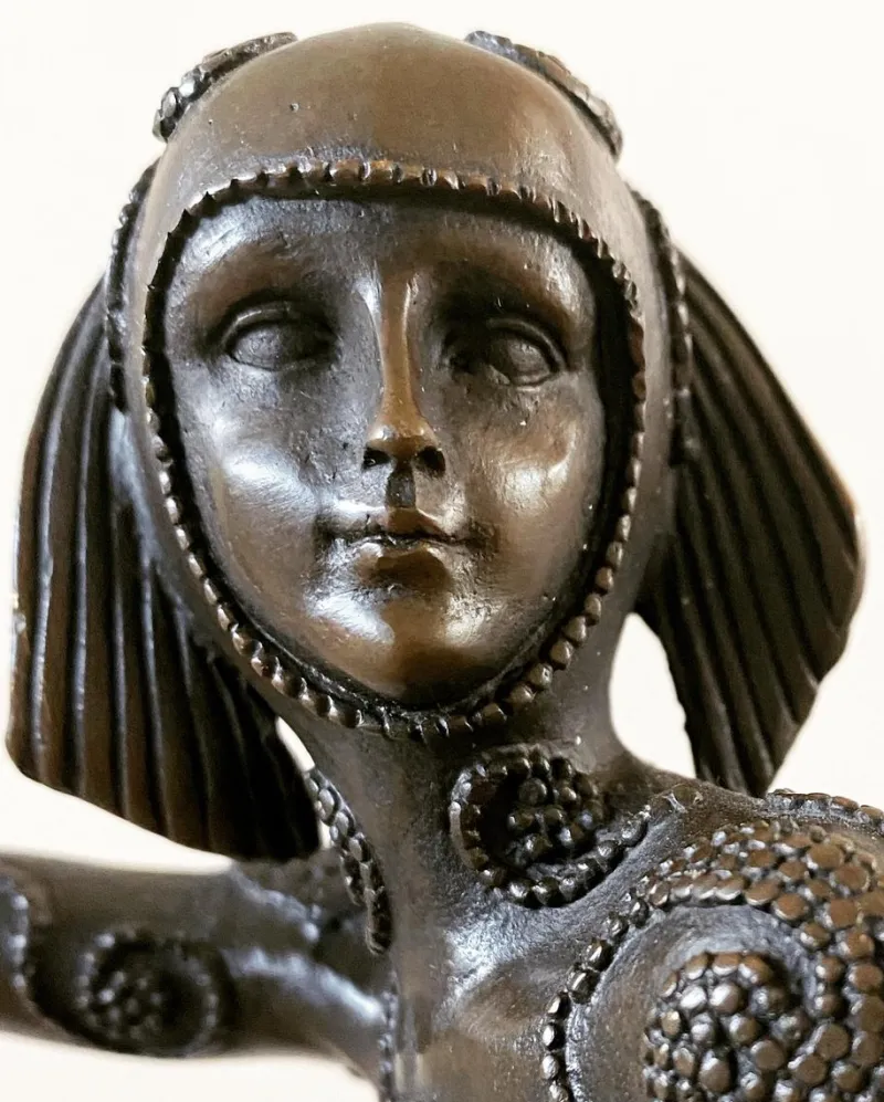 Pamono After D H Chiparus, Art Deco Phoenician Dancer, 1920s, Bronze> Art Deco