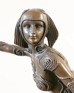Pamono After D H Chiparus, Art Deco Phoenician Dancer, 1920s, Bronze><noscript><img width=