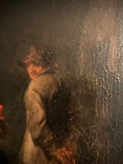 Pamono After David Teniers, Tavern Interior, 1800s, Oil on Wood><noscript><img width=