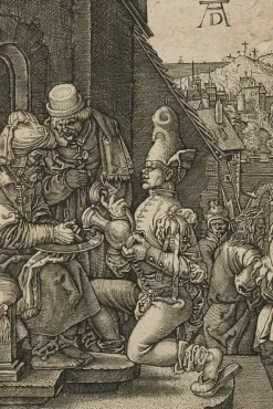 Online Pamono After Dürer, J. Kraus, the Washing of Pilate's Hands, 17th-Century, Copper Engraving