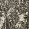 Pamono After Dürer, The Carrying of the Cross, 17th-Century, Copper on Paper> Old Masters