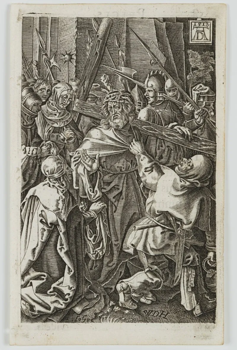 Pamono After Dürer, The Carrying of the Cross, 17th-Century, Copper on Paper> Old Masters