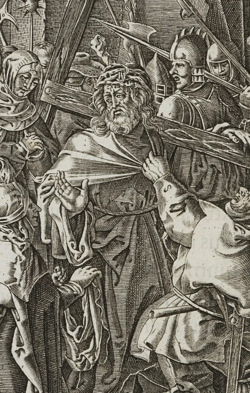 Pamono After Dürer, The Carrying of the Cross, 17th-Century, Copper on Paper> Old Masters