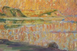 Online Pamono After Georges Lemmen, Beach Scene with Cliffs, Oil on Canvas, 1911