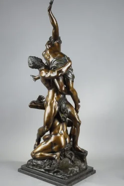 Pamono After Giambologna, Abduction of the Sabine Women, 19th Century, Large Bronze Sculpture><noscript><img width=