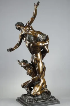 Pamono After Giambologna, Abduction of the Sabine Women, 19th Century, Large Bronze Sculpture><noscript><img width=